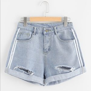 Rips Denim Shorts
